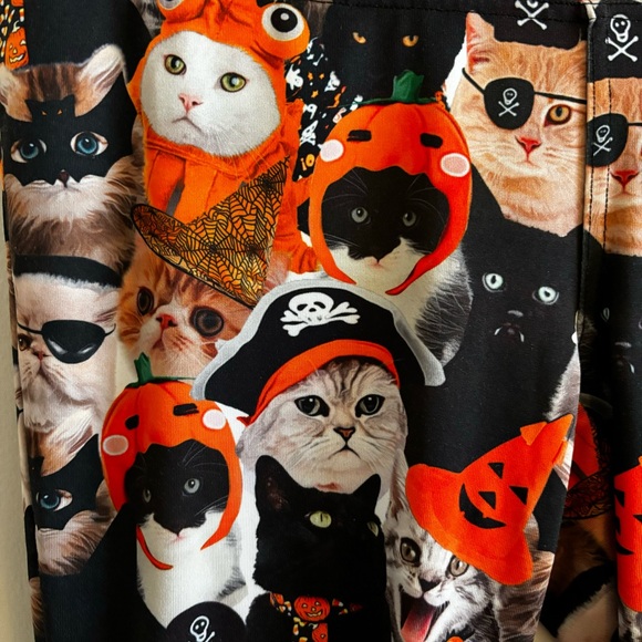 Tipsy Elves Halloween Cat Leggings - Picture 5 of 5